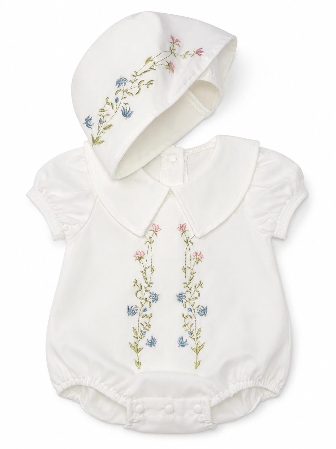 Body con flores bordadas