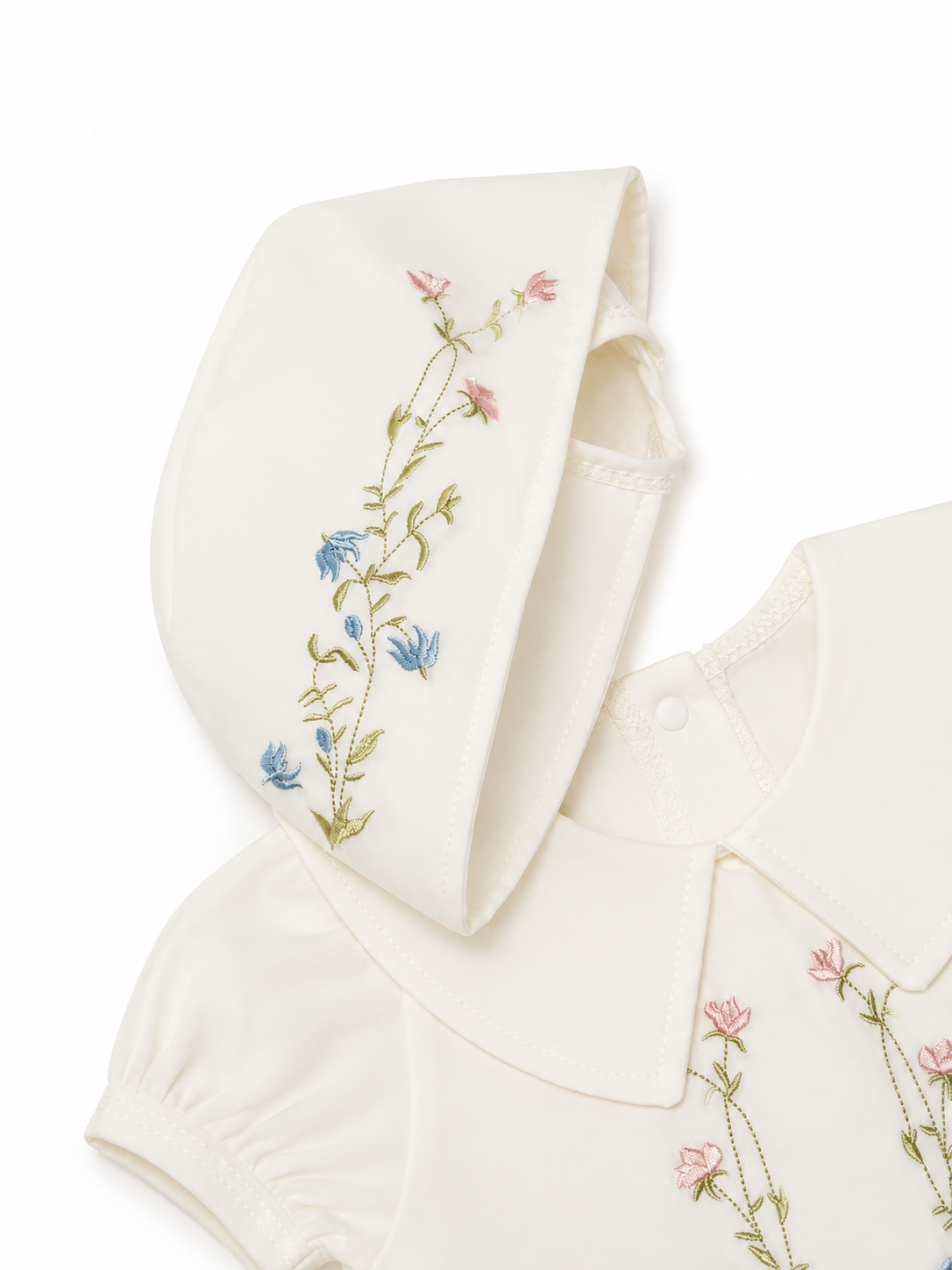 Body con flores bordadas