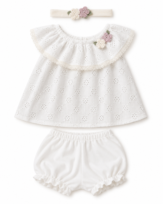 Conjunto Bordado | Blanco