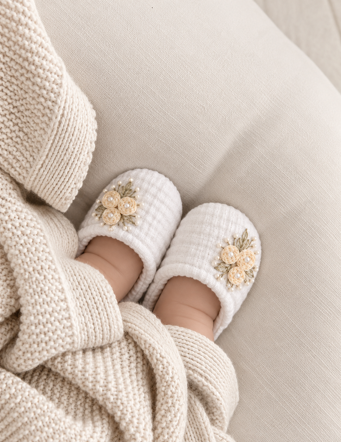 Zapatito Bordado | Blanco
