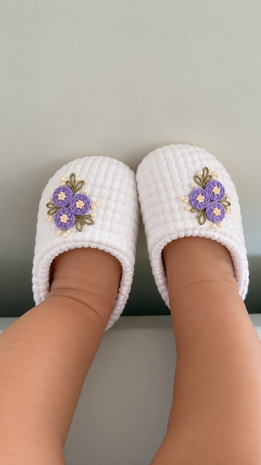 Zapatito bordado | Lila